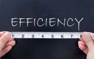 Napis "efektywność". Jak skutecznie wykonywać swoje obowiązki?